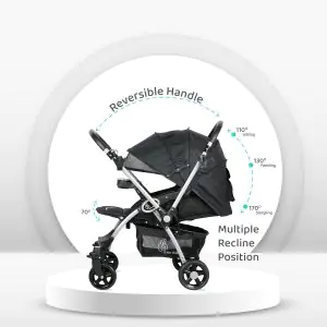 R for Rabbit Chocolate Ride Stroller (Black)