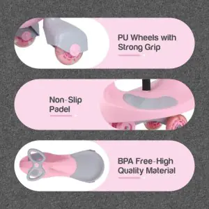 R for Rabbit Iya Iya Ace Swing Car Pink