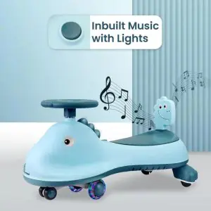 R for Rabbit Iya Iya Dino Swing Car Blue