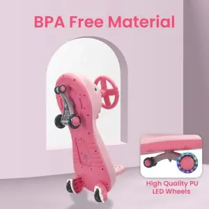 R for Rabbit Iya Iya Dino Swing Car Pink