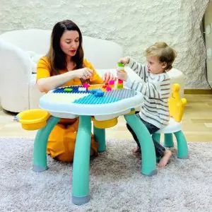 R for Rabbit Little Genius Regal Kids Study Table With Chair Yellow