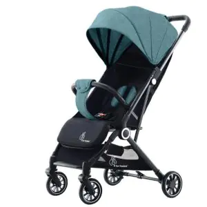R for Rabbit Pocket Air Baby Stroller Green Black