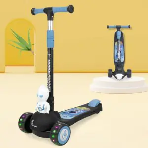 R for Rabbit Road Runner Astro Scooter Black - PU LED Wheels