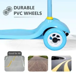 R for Rabbit Road Runner Junior Scooter Blue - 3 Level Height Adjustment