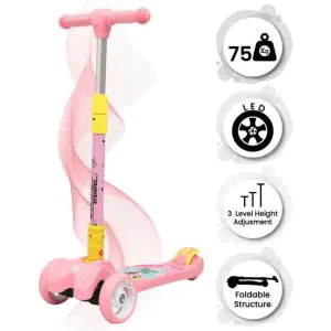 R for Rabbit Road Runner Scooter Pink - PU LED Wheels