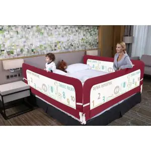 R for Rabbit Safe guard Bed Rail Red