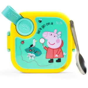 Rabitat Peppa Pig Lunchmate Mini Stainless Steel Lunch Box - Go Green