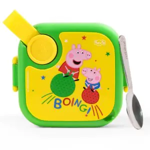 Rabitat Peppa Pig Lunchmate Mini Stainless Steel Lunch Box - Hop On