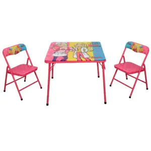 Ramson Barbie Folding Table and Two Chairs Set