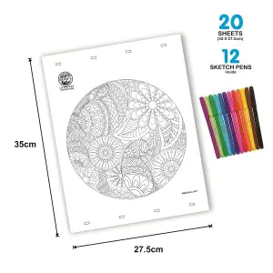 Ratna's Mandala Art The Colouring Kit