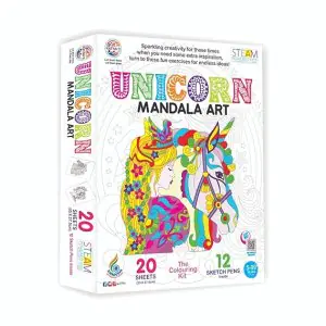 Ratna's Unicorn Mandala Art The Colouring Kit
