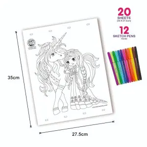 Ratna's Unicorn Mandala Art The Colouring Kit