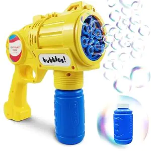 Rowan Bubble Blaster Yellow Machine Gun with LED