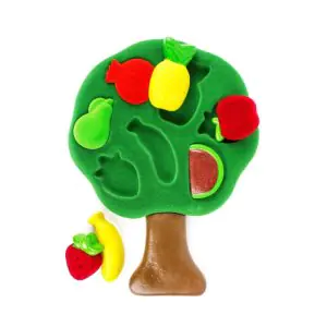 Rubbabu 3D Shape Sorter Puzzle Fruits Multicolor