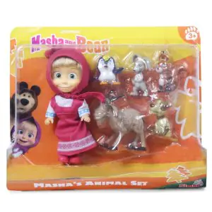 Simba Masha And The Bear Masha's Animal Set