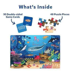 Skillmatics Floor Puzzle & Game - Piece & Play Underwater Animals