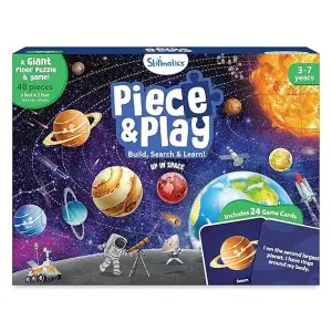 Skillmatics Floor Puzzle & Game - Piece & Play Up In Space