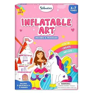 Skillmatics Inflatable Art For Kids - Unicorns & Princesses