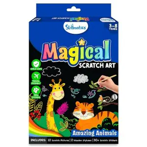 Skillmatics Magical Scratch Art Amazing Animals