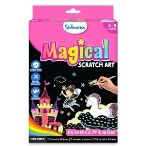 Skillmatics Magical Scratch Art Unicorns & Princess