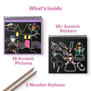 Skillmatics Magical Scratch Art Unicorns & Princess