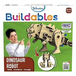 Skillmatics STEM Building Toy - Buildables Dinosaur X Robot