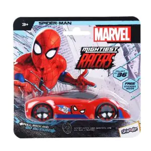 Skoodle Marvel Mightiest Pull Back Riders Spiderman