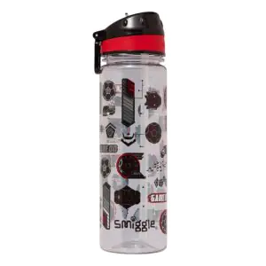 Smiggle Away Drink Up Plastic Drink Bottle 650Ml Black
