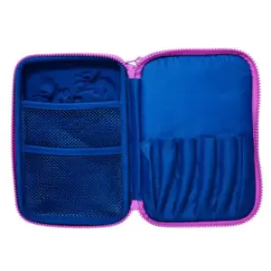 Smiggle Away Hard Top Double Up Pencil Case Navy