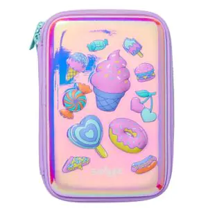 Smiggle Away Hard Top Pencil Case Lilac
