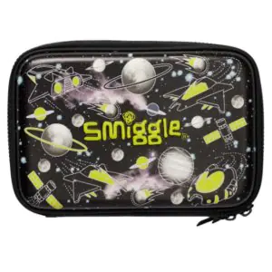 Smiggle Fly High Hardtop Double Up Pencil Case Black