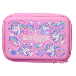 Smiggle Fly High Hardtop Double Up Pencil Case Pink
