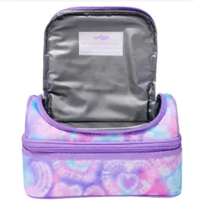Smiggle I Heart Smiggle Double Decker Lunchbox Lilac
