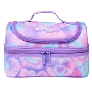 Smiggle I Heart Smiggle Double Decker Lunchbox Lilac