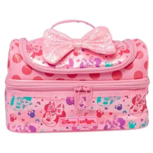 Smiggle Minnie Lunch Box Double Decker Pink
