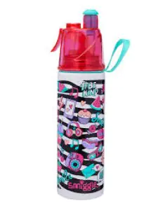 Smiggle Mist Spritz Insulated Steel Drink Bottle White 500Ml, Stainless Steel Drink Bottle for Girls