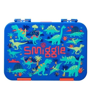 Smiggle Movin Happy Bento Lunch Box Medium Blue