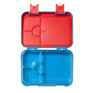 Smiggle Roundabout Happy Bento Lunch Box Medium Mid Blue