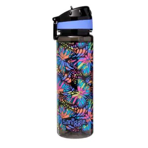 Smiggle Vivid Drink Up Plastic Drink Bottle Black Mix