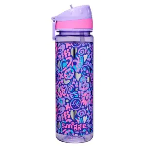 Smiggle Vivid Drink Up Plastic Drink Bottle Lilac