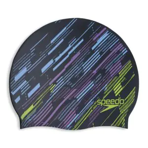 Speedo Unisex Adult Reversible Swim Cap - Silver & Orange