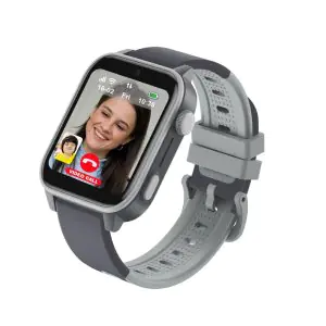 Spiky Gnome 4G Video,Voice Calling,LBS-GPS-WIFI Positioning,GPS Tracking Smart Watch 0424 Black