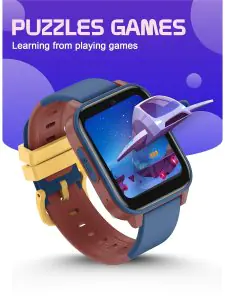 Spiky Gnome 4G Video,Voice Calling,LBS-GPS-WIFI Positioning,GPS Tracking Smart Watch 0424 Blue