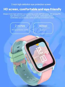 Spiky Gnome 4G Video,Voice Calling,LBS-GPS-WIFI Positioning,GPS Tracking Smart Watch 0424 Pink