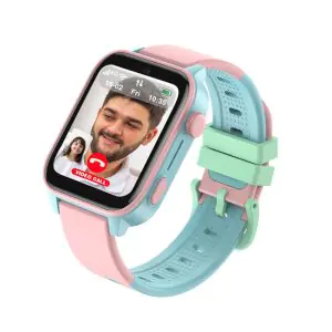 Spiky Gnome 4G Video,Voice Calling,LBS-GPS-WIFI Positioning,GPS Tracking Smart Watch 0424 Pink