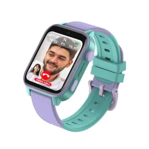 Spiky Gnome 4G Video,Voice Calling,LBS-GPS-WIFI Positioning,GPS Tracking Smart Watch 0424 Purple