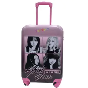 Striders Black Pink Luggage18 Inch