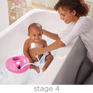 Summer Newborn To-Toddler Bath Center & Shower Pink