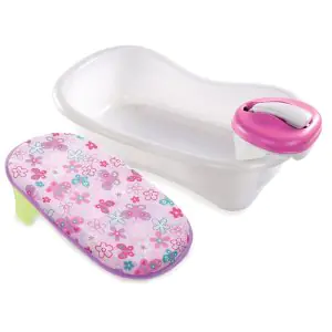 Summer Newborn To-Toddler Bath Center & Shower Pink