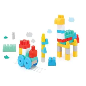 Sunta Building Block Tiger Trolley Container - 30 Pieces